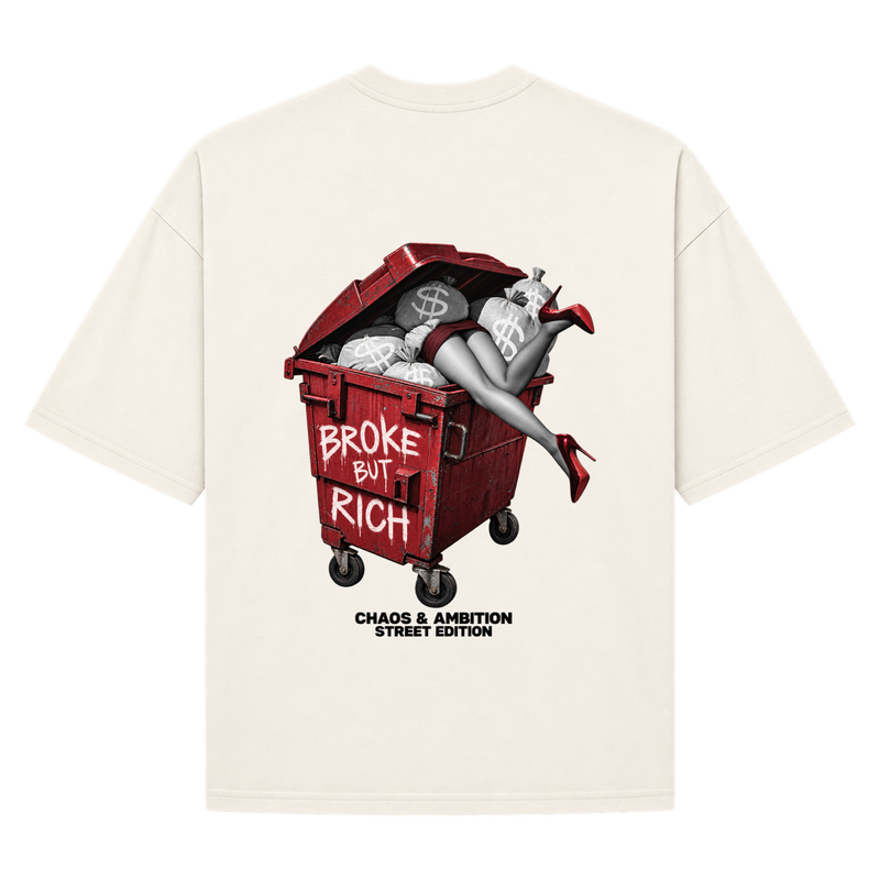 Camiseta Oversized Off-White — Broke But Rich